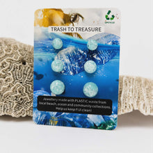 Load image into Gallery viewer, Recycled Ocean Plastic Stud Earring Set - Stainless Steel FJD$
