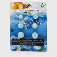 Load image into Gallery viewer, Recycled Ocean Plastic Stud Earring Set - Stainless Steel FJD$