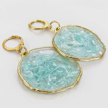 Load image into Gallery viewer, Recycled Ocean Plastic Earrings - Gold Plated Stainless Steel FJD$