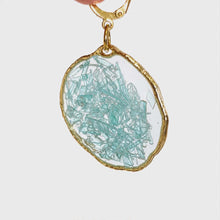 Load image into Gallery viewer, Recycled Ocean Plastic Earrings - Gold Plated Stainless Steel FJD$