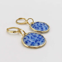 Load image into Gallery viewer, Recycled Ocean Plastic Earrings - Gold Plated Stainless Steel FJD$