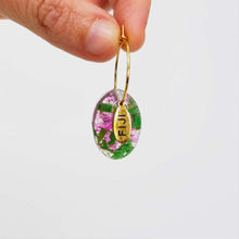 Load image into Gallery viewer, Recycled Ocean Plastic Hoop Earrings - Gold Plated Stainless Steel FJD$