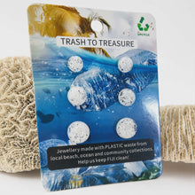 Load image into Gallery viewer, Recycled Ocean Plastic Stud Earring Set - Stainless Steel FJD$