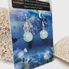 Load image into Gallery viewer, Recycled Ocean Plastic Drop Earrings - Stainless Steel FJD$