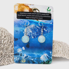Load image into Gallery viewer, Recycled Ocean Plastic Drop Earrings - Stainless Steel FJD$