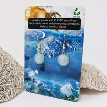 Load image into Gallery viewer, Recycled Ocean Plastic Drop Earrings - Stainless Steel FJD$