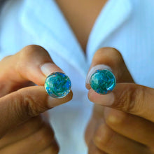 Load image into Gallery viewer, READY TO SHIP Upcycled Plastic Stud Earrings - Stainless Steel FJD$