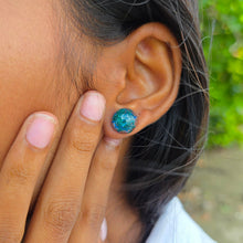 Load image into Gallery viewer, READY TO SHIP Upcycled Plastic Stud Earrings - Stainless Steel FJD$