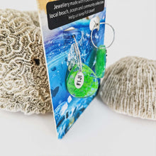 Load image into Gallery viewer, Recycled Ocean Plastic Hoop Earrings - Stainless Steel FJD$