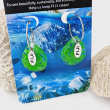 Load image into Gallery viewer, Recycled Ocean Plastic Hoop Earrings - Stainless Steel FJD$
