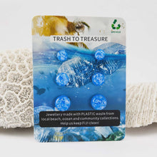 Load image into Gallery viewer, Recycled Ocean Plastic Stud Earring Set - Stainless Steel FJD$