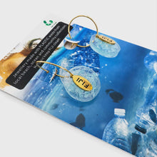 Load image into Gallery viewer, Recycled Ocean Plastic Hoop Earrings - Gold Plated Stainless Steel FJD$