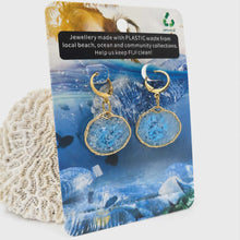 Load image into Gallery viewer, Recycled Ocean Plastic Earrings - Gold Plated Stainless Steel FJD$