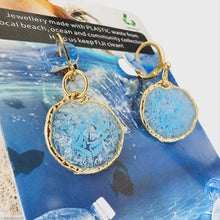 Load image into Gallery viewer, Recycled Ocean Plastic Earrings - Gold Plated Stainless Steel FJD$
