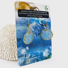 Load image into Gallery viewer, Recycled Ocean Plastic Earrings - Gold Plated Stainless Steel FJD$