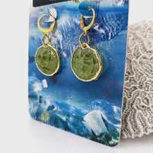 Load image into Gallery viewer, Recycled Ocean Plastic Earrings - Gold Plated Stainless Steel FJD$