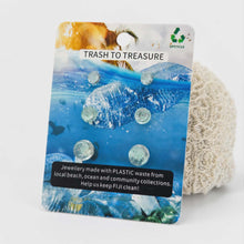 Load image into Gallery viewer, Recycled Ocean Plastic Stud Earring Set - Stainless Steel FJD$