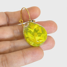 Load image into Gallery viewer, Recycled Ocean Plastic Hoop Earrings - Gold Plated Stainless Steel FJD$