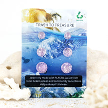 Load image into Gallery viewer, Recycled Ocean Plastic Stud Earring Set - Stainless Steel FJD$