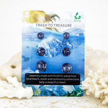 Load image into Gallery viewer, Recycled Ocean Plastic Stud Earring Set - Stainless Steel FJD$