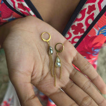 Load image into Gallery viewer, READY TO SHIP Civa Fiji Keshi Pearl Earrings - Gold Plated FJD$