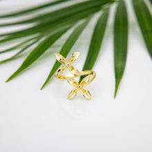 Load image into Gallery viewer, READY TO SHIP Frangipani Bua Ring - 18k Gold Vermeil FJD$