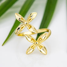 Load image into Gallery viewer, READY TO SHIP Frangipani Bua Ring - 18k Gold Vermeil FJD$