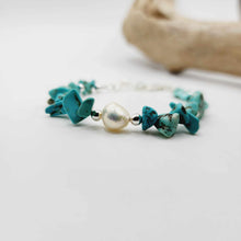 Load image into Gallery viewer, CONTACT US TO RECREATE THIS SOLD OUT STYLE Freshwater Pearl & Turquoise Bracelet - FJD$