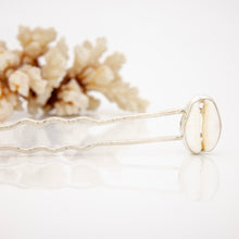 Load image into Gallery viewer, READY TO SHIP Bezel Set Shell Hairpin - 925 Sterling Silver FJD$