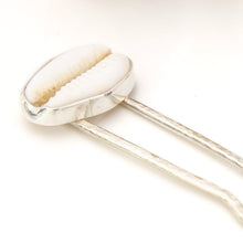 Load image into Gallery viewer, READY TO SHIP Bezel Set Shell Hairpin - 925 Sterling Silver FJD$