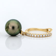 Load image into Gallery viewer, CONTACT US TO RECREATE THIS SOLD OUT STYLE - Civa Fiji Pearl Diamond Earrings - 14k Solid Gold FJD$