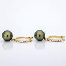 Load image into Gallery viewer, CONTACT US TO RECREATE THIS SOLD OUT STYLE - Civa Fiji Pearl Diamond Earrings - 14k Solid Gold FJD$