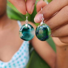 Load image into Gallery viewer, READY TO SHIP Loloma Glass Drop Earrings in 925 Sterling Silver - FJD$