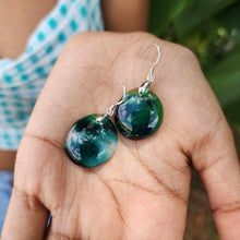 Load image into Gallery viewer, READY TO SHIP Loloma Glass Drop Earrings in 925 Sterling Silver - FJD$