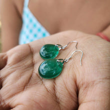 Load image into Gallery viewer, READY TO SHIP Loloma Glass Drop Earrings in 925 Sterling Silver - FJD$