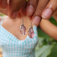 Load image into Gallery viewer, READY TO SHIP Loloma Glass Drop Earrings in 925 Sterling Silver - FJD$