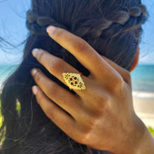 Load image into Gallery viewer, READY TO SHIP Diamond Masi Ring - 18k Gold Vermeil FJD$
