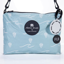 Load image into Gallery viewer, READY TO SHIP "Fiji Ocean" Medium Water-Resistant Pouch with removable Straps - FJD$