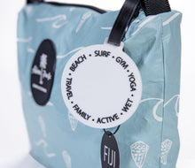 Load image into Gallery viewer, READY TO SHIP "Fiji Ocean" Medium Water-Resistant Pouch with removable Straps - FJD$