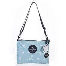 Load image into Gallery viewer, READY TO SHIP "Fiji Ocean" Medium Water-Resistant Pouch with removable Straps - FJD$
