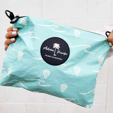 Load image into Gallery viewer, READY TO SHIP "Fiji Ocean" Medium Water-Resistant Pouch with removable Straps - FJD$