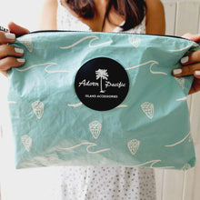 Load image into Gallery viewer, READY TO SHIP "Fiji Ocean" Medium Water-Resistant Pouch with removable Straps - FJD$