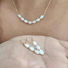 Load image into Gallery viewer, READY TO SHIP Mother of Pearl Necklace - 14k Gold Fill FJD$