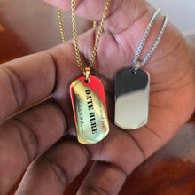 Load image into Gallery viewer, Engravable Men's Necklace - Silver or Gold Waterproof Stainless Steel FJD$