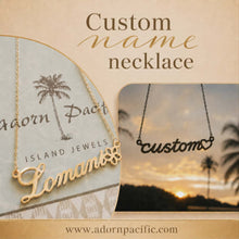 Load image into Gallery viewer, Custom Name Necklace - Gold Waterproof Stainless Steel FJD$