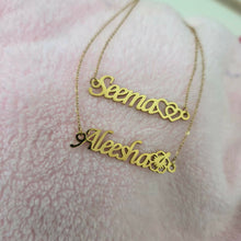 Load image into Gallery viewer, Custom Name Necklace - Gold Waterproof Stainless Steel FJD$