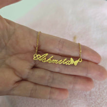 Load image into Gallery viewer, Custom Name Necklace - Gold Waterproof Stainless Steel FJD$