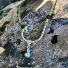 Load image into Gallery viewer, READY TO SHIP Civa Fiji Pearl Fish Hook Necklace - Nylon & 925 Sterling Silver FJD$