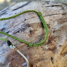 Load image into Gallery viewer, READY TO SHIP Civa Fiji Pearl Fish Hook Necklace - Nylon & 925 Sterling Silver FJD$