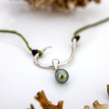 Load image into Gallery viewer, READY TO SHIP Civa Fiji Pearl Fish Hook Necklace - Nylon & 925 Sterling Silver FJD$